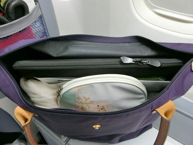 荷物を入れた様子